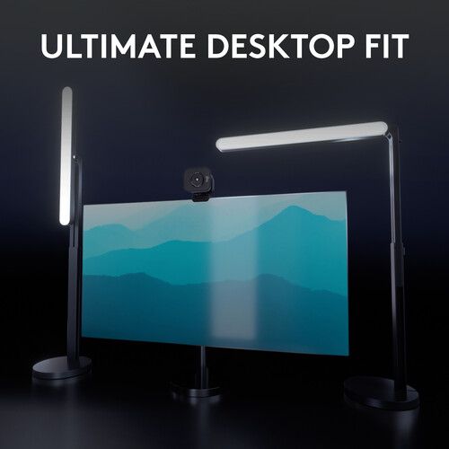 Logitech Litra Beam Desktop Light, 2700-6500K Color Temperature, 320 Lux via USB 3.0 Port, For Content Creators and Vloggers, Full-Spectrum Light...(946-000006)