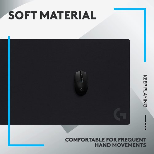 Logitech G840 Extra Large Gaming Mouse Pad, Optimized for Gaming Sensors, Moderate Surface Friction, Non-Slip Mouse Mat, Mac and PC Gaming Accessories, 900 x 400 x 3 mm...