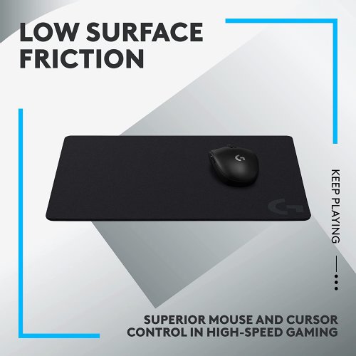 Logitech G440 Hard Gaming Mouse Pad, Optimized for Gaming Sensors, Low Surface Friction, Non-Slip Mouse Mat, Mac and PC Gaming Accessories, 340 x 280 x 5 mm...