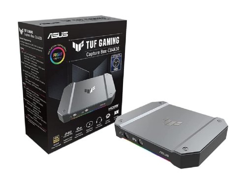 ASUS TUF Gaming Video Capture Card (CU4K30) 4K/2K/1080P 120 FPS & HDR Passthrough, Near-Zero Latency, Certified for OBS, USB 3.2, Plug & Play, Record