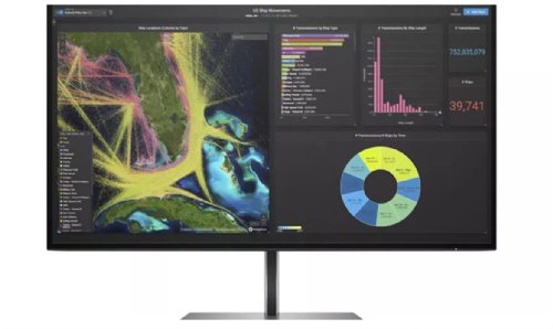 HP Z27K G3 27 Inch IPS LED Backlit Monitor, 4K UHD 3840 x 2160, Blue Light Filter, USB Type-C, HDMI, DisplayPort