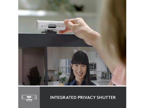 Logitech Brio 500 Full HD Webcam with Auto Light Correction,Show Mode, Dual Noise Reduction Mics, Webcam Privacy Cover, Works with Microsoft Teams, Google ...