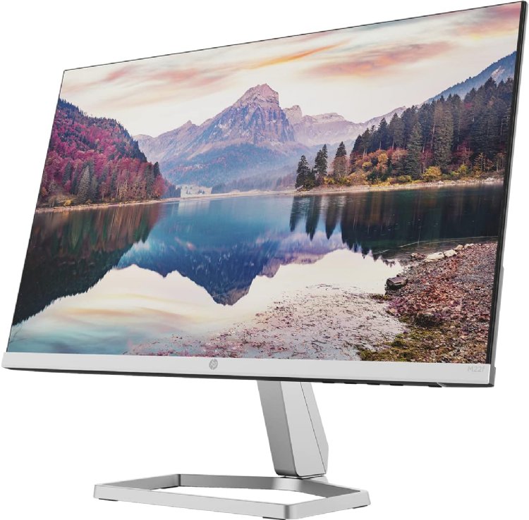 HP M22f 21.5" 1080P FreeSync Monitor, Low blue light mode, IPS FHD (19280) 75Hz Anti-Glare Display, HDMI, VGA, Ideal for Home & Business, Black & Silver (2023 Latest Model)...