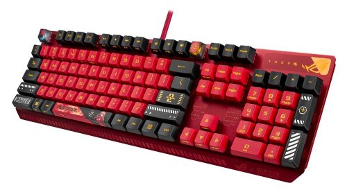 ASUS ROG Strix Scope RX EVA-02 Edition, 100% RGB Gaming Keyboard, ROG RX Red Optical Mechanical Switches, IP57 Water Resistance, USB Passthrough, Wider Ctrl Key...