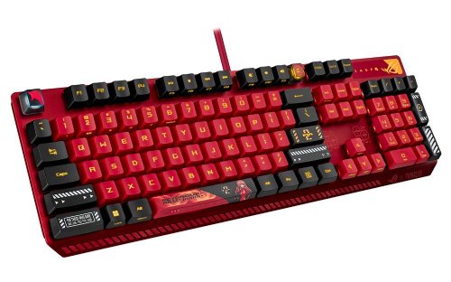 ASUS ROG Strix Scope RX EVA-02 Edition, 100% RGB Gaming Keyboard, ROG RX Red Optical Mechanical Switches, IP57 Water Resistance, USB Passthrough, Wider Ctrl Key...