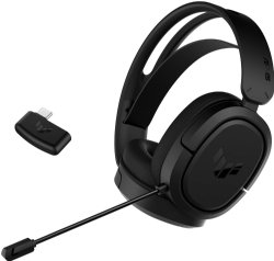 ASUS TUF Gaming H1 Wireless Headset, 7.1 Surround Sound, 40mm Drivers, 2.4GHz, USB-C, Lightweight, 15 Hour Battery Life, For PC, Mac, Switch, Mobile Devices - (special Order) ...