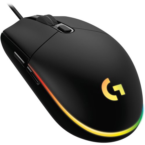 Logitech G203 2nd Gen Wired Gaming Mouse, 8,000 DPI, Rainbow Optical Effect LIGHTSYNC RGB, 6 Programmable Buttons, On-Board Memory, Screen Mapping, PC/Mac Computer...