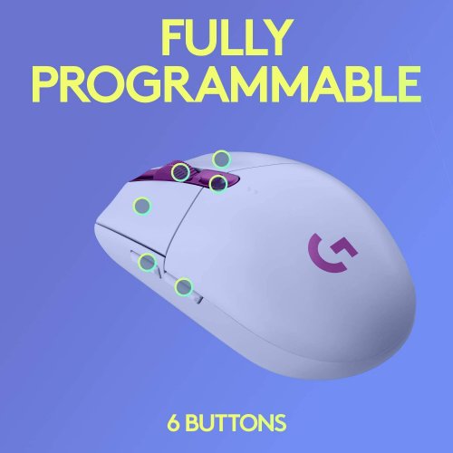 Logitech G305 LIGHTSPEED Wireless Gaming Mouse, Hero 12K Sensor, 12,000 DPI, Lightweight, 6 Programmable Buttons, 250h Battery Life, On-Board Memory, PC/Ma...