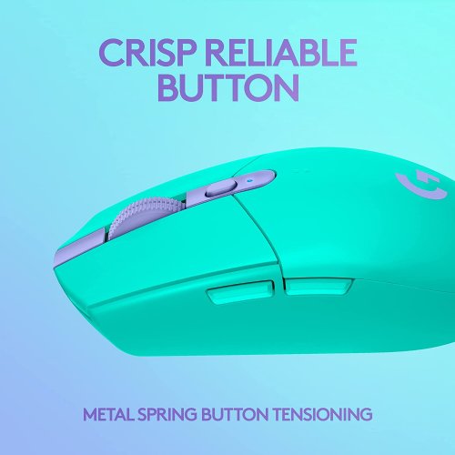 Logitech G305 Light Speed Wireless Gaming Mouse -  Mint - Hero 12K Sensor, 12,000 DPI, Lightweight, 6 Programmable Buttons, 250h Battery Life, On-Board Memory, PC/Mac...