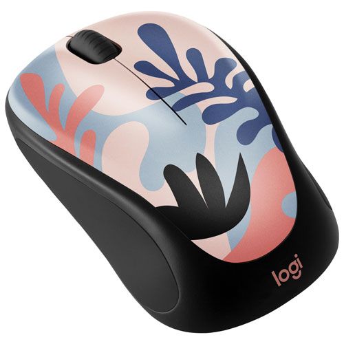 Logitech Design Collection Wireless Mouse - Coral Reef - Optical - Wireless - Radio Frequency - 2.40 GHz - Yes - Coral Reef - USB - 1000 dpi - Scroll Wheel - 3 Button(s)...