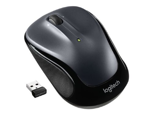 Logitech M325 Wireless Mouse, 2.4 GHz with USB Unifying Receiver, 1000 DPI Optical Tracking, 18-Month Life Battery, PC / Mac / Laptop... (Dark Silver)