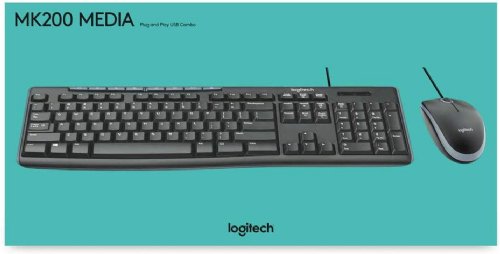 Logitech MK200 Wireless Keyoard and Mouse Combo, English Layout (920-002714) ...
