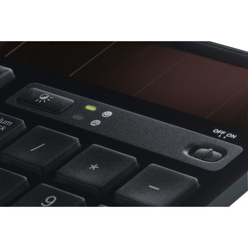 Logitech Wireless Solar Keyboard K750, Long-range 2.4 GHz wireless connection, Concave key cap design for faster, quieter, feel-good typing, Unifying receiver... (920-002912) 