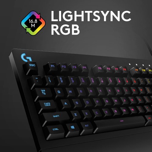 Logitech Keyboard Gaming Prodigy G213 with 16.8 Million Lighting Colors easily customize key lighting, 12 function keys with custom commands...(920-008083) 