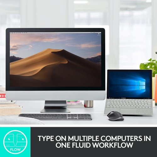 Logitech MX Keys Plus Keyboard, Wireless technology: 2.4 GHz, Bluetooth (920-009404) ...