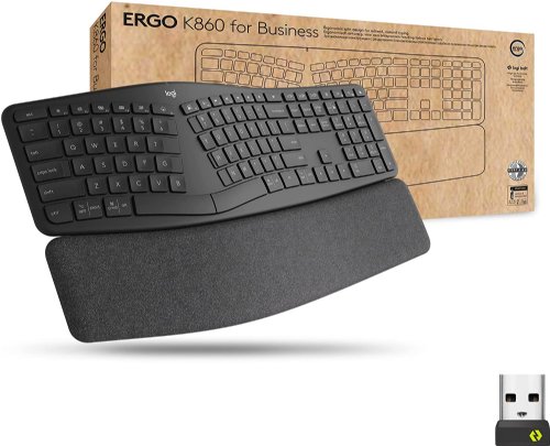 Logitech Ergo K860 Keyboard for Business (Graphite)...