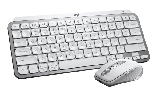 Logitech MX Keys Mini Minimalist Wireless Illuminated Keyboard, Compact, Bluetooth, Backlit, USB-C, Compatible with Apple macOS, iOS, Windows, Linux, Android, Metal Build... (Pale Grey)