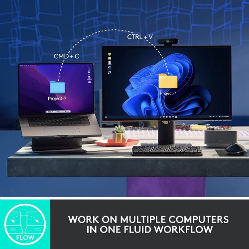 Logitech MX Mechanical Mini TKL Illuminated Wireless Keyboard, Clicky, and MX Master 3S Performance Wireless Bluetooth Mouse Bundle, macOS, Windows, Linux, iOS, Android