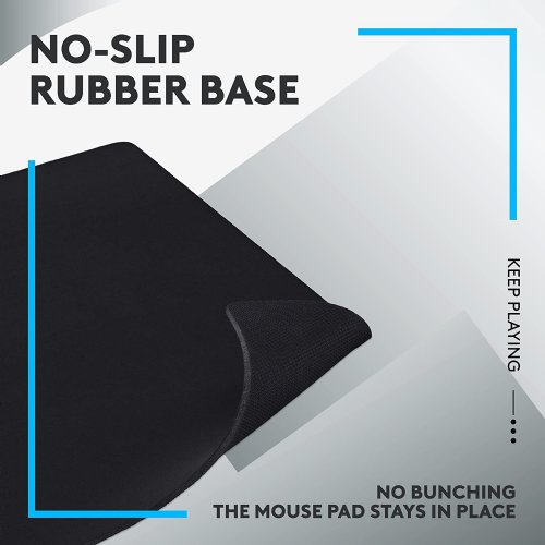 Logitech G640 Large Cloth Gaming Mouse Pad, Optimized for Gaming Sensors, Moderate Surface Friction, Non-Slip Mouse Mat, Mac and PC Gaming Accessories, 460 x 600 x 3 mm...