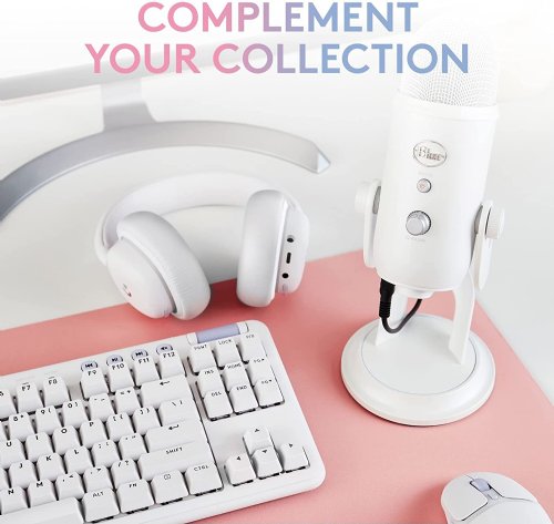 Logitech Blue Yeti Premium USB Gaming Microphone for Streaming, Blue VO!CE Software, PC, Podcast, Studio, Computer Mic, Exclusive Streamlabs Themes, Specia...