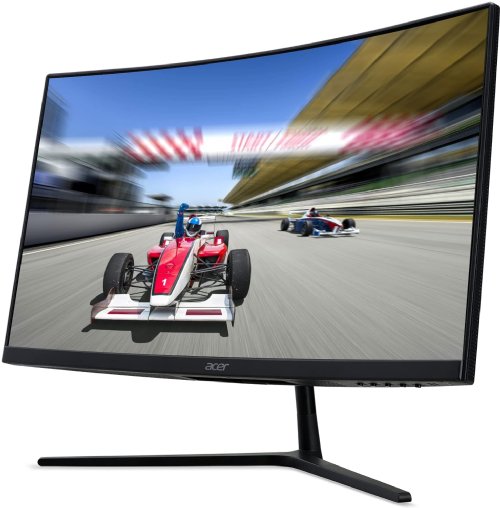 Acer EI242QR Pbiipx 23.6" 1920 x 1080 VA 1500R Curved Gaming Monitor, AMD FreeSync Premium, 165Hz, 1ms (VRB), ZeroFrame Design, VESA & Tilt Compatible, 1 x Display Port...