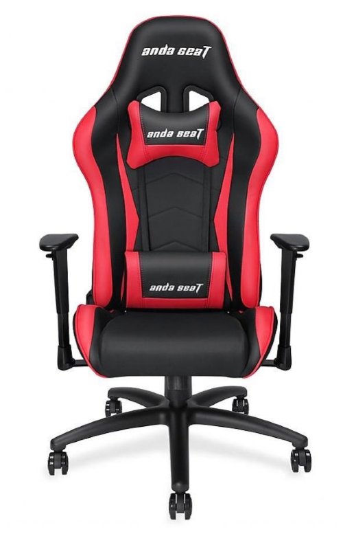 Anda Seat AXE Series Gaming Chair, 2D armrest, 60mm PU covered caster, 1.85 kg Black aluminum feet, 160 degree recliner, 20mm, 2.0 Steel.50/65 Foam Softness.Memory Foam Pillow...