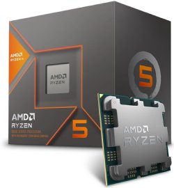 AMD Ryzen 5 8600G, 8000-G Series, 6-Core 4.3 GHz, Socket AM5, 65W, AMD Radeon 760M Graphics, Desktop CPU Processor - (100-100001237BOX)