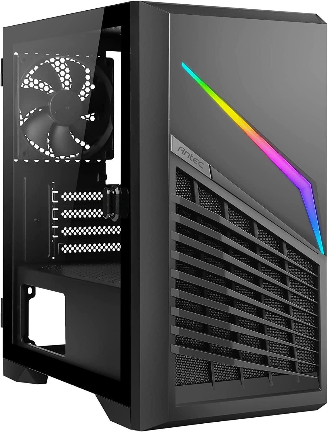 Antec Dark Phantom Series DP31 Minitower MATX Gaming PC Case...