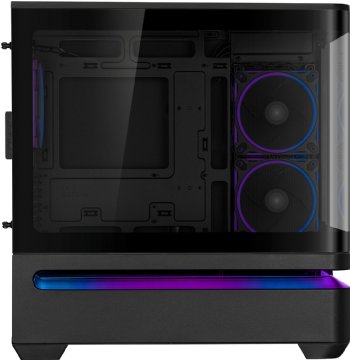 ASUS Prime AP202 ARGB Black mATX pc case with Fully Tempered Curved Glass, Supports Graphics Cards up to 420mm Long, 360mm Long radiators, Easy-Detach Rail ...