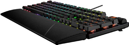 ASUS ROG Strix Scope II Gaming Keyboard, pre-lubed ROG RX Red Linear Optical switches, Sound-dampening Foam, PBT doubleshot keycaps, Streaming hotkeys, Multi-Function Controls ...