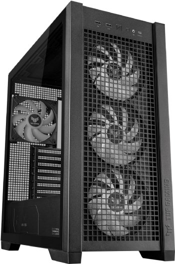 ASUS TUF Gaming GT302 ARGB ATX Mid-Tower PC Case, Four 140 x 28 mm ARGB fans for high airflow and static pressure, interchangeable side panel, detachable top panel, hidden-connector ...