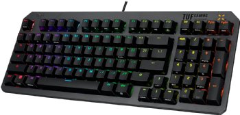 ASUS TUF Gaming K3 Gen II Wired USB Gaming Keyboard - 97-Key Compact Layout, Optical-Mechanical Red (Linear) Switches, PBT Keycaps, Detachable Top Plate, IP57 Waterproofing ...