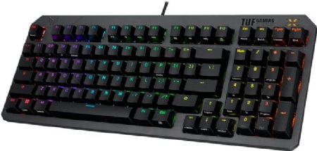 ASUS TUF Gaming K3 Gen II Wired USB Gaming Keyboard - 97-Key Compact Layout, Optical-Mechanical Blue (Clicky) Switches, PBT Keycaps, Detachable Top Plate ...