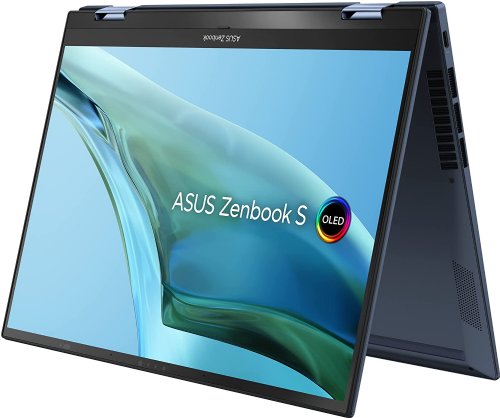 ASUS Zenbook S 13 Flip OLED 13.3" OLED Touch Display, Intel Evo Platform, Core i7-1260P CPU, Intel Iris Xe Graphics, 16GB RAM, 1TB SSD, Windows 11 Pro, Ponder Blue...