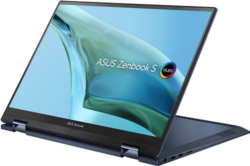 ASUS Zenbook S 13 Flip OLED 13.3" OLED Touch Display, Intel Evo Platform, Core i7-1260P CPU, Intel Iris Xe Graphics, 16GB RAM, 1TB SSD, Windows 11 Pro, Ponder Blue...