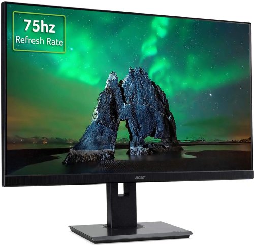 Acer B247YU bmiipprx 23.8" IPS Monitor - 2560x1440 - 75Hz Refresh Rate - 4ms GTG - Adaptive-Sync - Built-in 2W Speakers - 2x HDMI - DisplayPort 1.2 - Mini-DisplayPort..