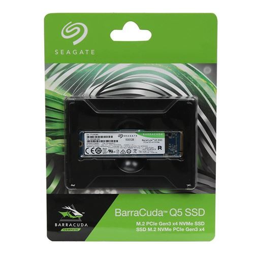 Seagate BarraCuda Q5 2TB Internal SSD - M.2 NVMe PCIe Gen3 —4, 3D QLC for Desktop or Laptop, 1-year Rescue Services (ZP2000CV3A001)