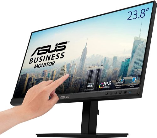 ASUS 24" 1080P Full HD IPS Multi-Touch Monitor, 10-Point Touch, IPS, Eye Care, USB-C with Power Delivery, HDMI, Displayport Daisy Chain, Height Adjustable, Vesa Wall Mountable...