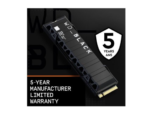 Western Digital Black 500GB SN850 NVMe Internal Gaming SSD Solid State Drive with Heatsink - Works with Playstation 5, Gen4 PCIe, M.2 2280, Up to 7,000 MB/...