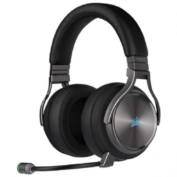 Corsair VIRTUOSO RGB Wireless SE High-Fidelity Gaming Headset, Gunmetal, Two Years (CA-9011180-NA)  ...