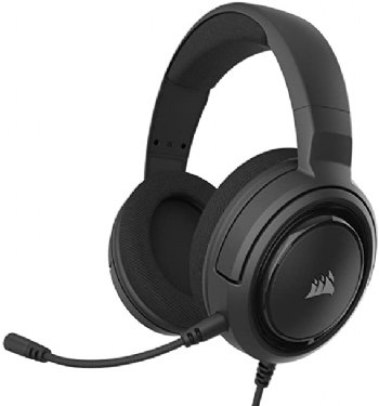 Corsair HS35 Stero Gaming Headset, Carbon,20Hz - 20 kHz Headphones Frequency Response,100Hz - 10kHz Microphone Frequency Response,2 years Warranty (CA-9011 ...