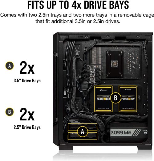 Corsair iCUE 220T RGB Airflow Tempered Glass Mid-Tower Smart Case, Out of the box with Corsair iCUE software, Black...(CC-9011173-WW)