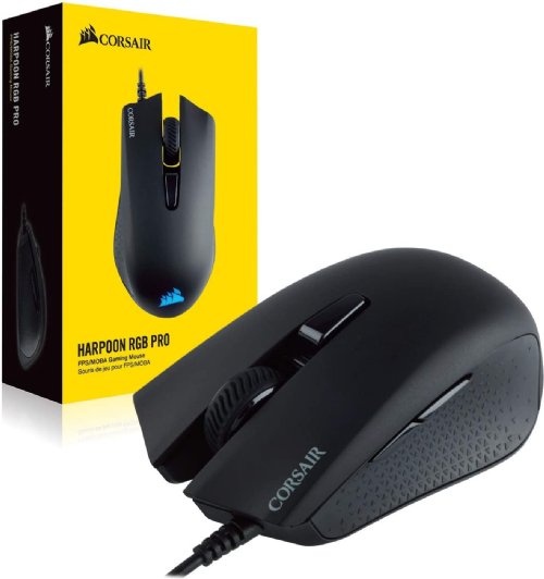 Corsair Harpoon PRO - RGB Gaming Mouse - Lightweight Design - 12,000 DPI Optical Sensor, Wired Pro...(CH-9301111-NA)