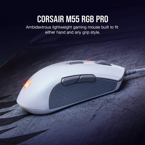Corsair M65 RGB Elite Tunable FPS Gaming Mouse, White, Backlit RGB LED, 18000 DPI, Optical, Ultra-durable Omron switches rated for more than 50 million clicks...