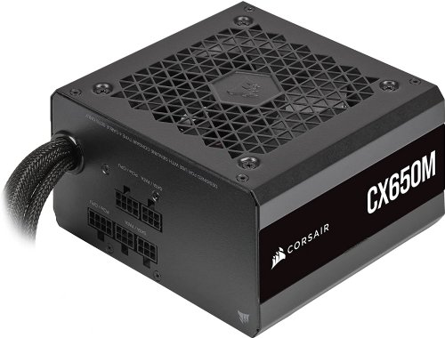 Corsair CX650M 650W 80PLUS Bronze, Semi-Modular, ATX12V v2.4 and EPS 2.92, 120mm fan, AC input 100-240V, Power Cables include 1xATX, 1xCPU, 1xPCIe, SATA, 4pin peripheral...