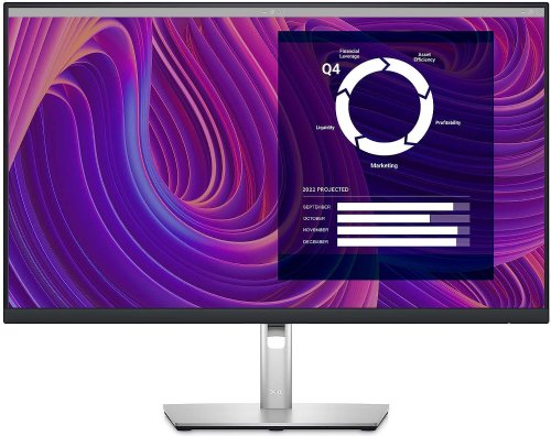 Dell 27" Monitor, IPS, Flat, QHD 2560 x 1440, 27Inch, 16.7 million, 8Ms, 60 Hz, 0.2331Mm, 1000:1, 350 cd/m2, 178/178, 16:9, 99% sRGB, Anti-glare, 100 ...