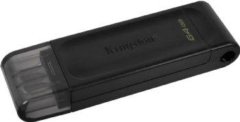 Kingston 64GB USB-C 3.2 Gen 1 DataTraveler 70 (DT70/64GB) ...