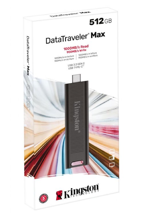 Kingston 512GB USB3.2 Gen 2 DataTraveler Max...