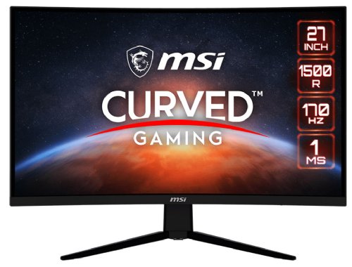 MSI G27C4 27"VA Panel, 1920 X 1080 (FHD), FreeSync Premium, HDR Ready, Non Glare with Narrow Bezel, Metallic Black...