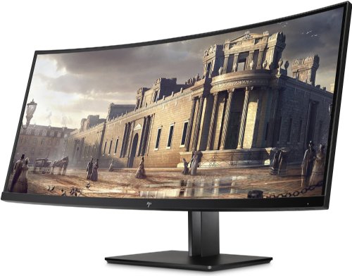 HP Z38C Curved Display, UWQHD+ (3840 x 1600 @ 60 Hz), IPS w/LED backlight, 1 DisplayPort 1.2 1 HDMI 2.0, 1 USB Type-C...